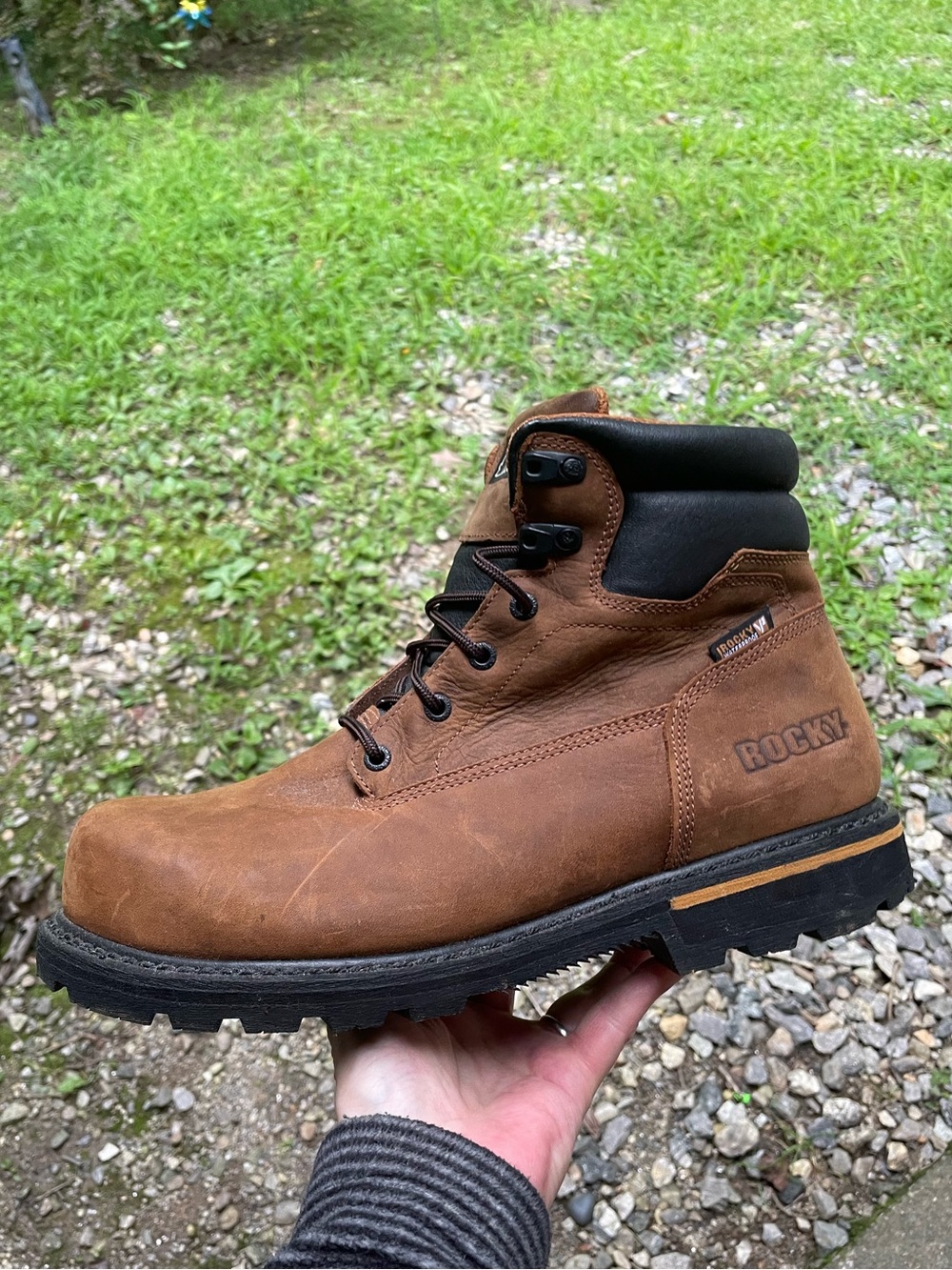 ROCKY Governor Composite Toe Waterproof 6 Inch Work Boots Size 11.5 Men’s